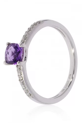 Fehér arany gyémánt köves gyűrű 81979