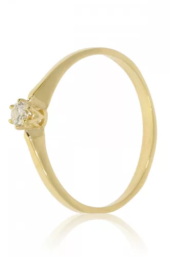 Sárga arany gyémánt köves gyűrű 82223