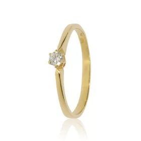 Sárga arany gyémánt köves gyűrű 82224
