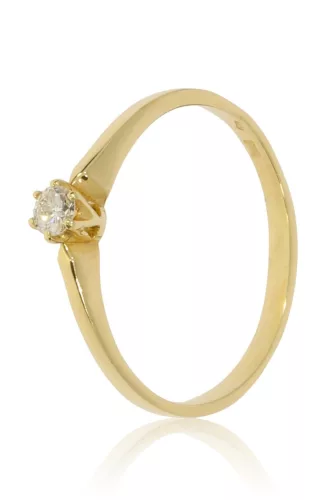 Sárga arany gyémánt köves gyűrű 82224