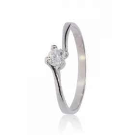 Fehér arany gyémánt köves gyűrű 82226