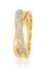 Sárga arany gyémánt köves gyűrű 83625
