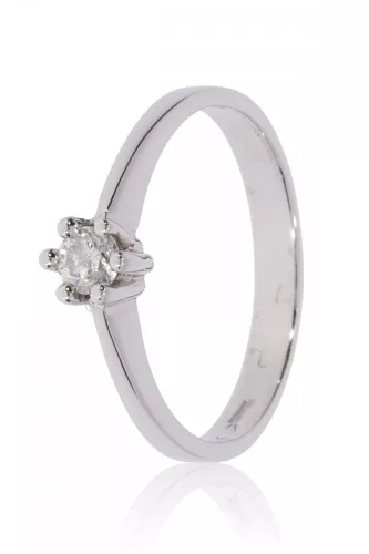 Fehér arany gyémánt köves gyűrű 84841