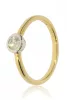 Sárga-Fehér arany gyémánt köves gyűrű 84992