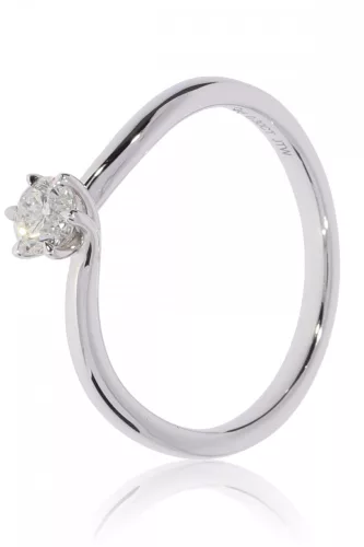 Fehér arany gyémánt köves gyűrű 85012