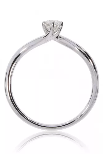 Fehér arany gyémánt köves gyűrű 85012