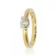 Sárga arany gyémánt köves gyűrű 85014
