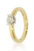 Sárga arany gyémánt köves gyűrű 85014