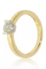 Sárga arany gyémánt köves gyűrű 85014