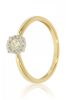 Sárga arany gyémánt köves gyűrű 85017