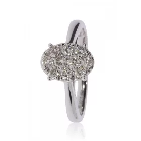 Fehér arany gyémánt köves gyűrű 85020