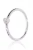 Fehér arany gyémánt köves gyűrű 85029