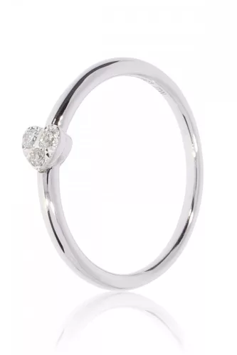 Fehér arany gyémánt köves gyűrű 85029