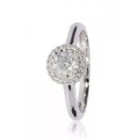 Fehér arany gyémánt köves gyűrű 85030