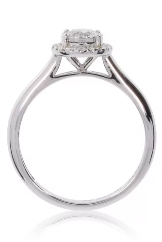 Fehér arany gyémánt köves gyűrű 85030