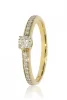 Sárga arany gyémánt köves gyűrű 85033