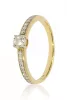 Sárga arany gyémánt köves gyűrű 85033