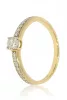 Sárga arany gyémánt köves gyűrű 85033