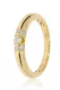 Sárga arany gyémánt köves gyűrű 86077