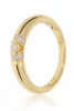 Sárga arany gyémánt köves gyűrű 86077