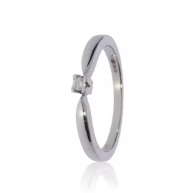 Fehér arany gyémánt köves gyűrű 86080