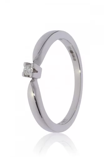 Fehér arany gyémánt köves gyűrű 86080