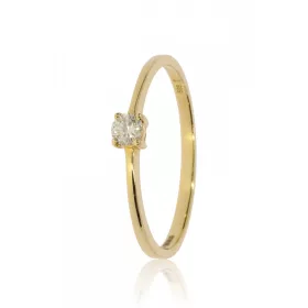 Sárga arany gyémánt köves gyűrű 86081