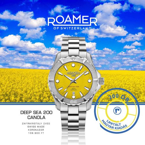 Roamer Deep Sea 200 Canola Limited Edition 860833 41 05 20 karóra