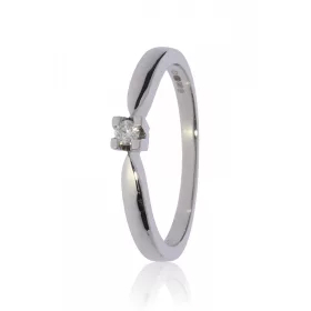 Fehér arany gyémánt köves gyűrű 86092