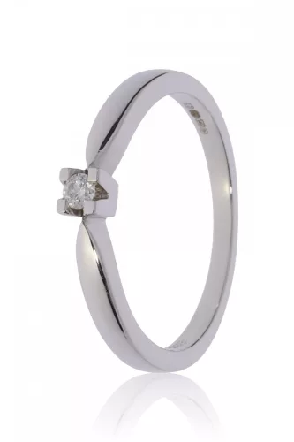 Fehér arany gyémánt köves gyűrű 86092