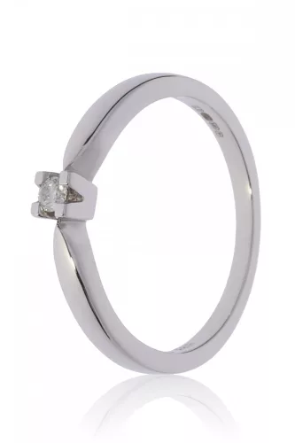 Fehér arany gyémánt köves gyűrű 86092