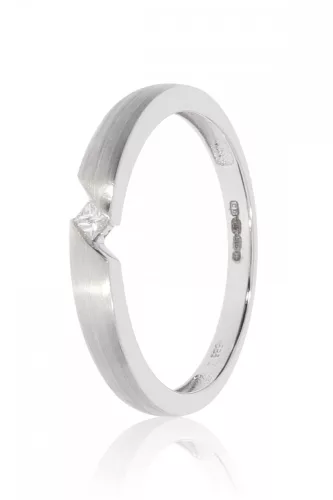 Fehér arany gyémánt köves gyűrű 86111