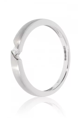 Fehér arany gyémánt köves gyűrű 86111