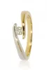 Sárga-Fehér arany gyémánt köves gyűrű 86127