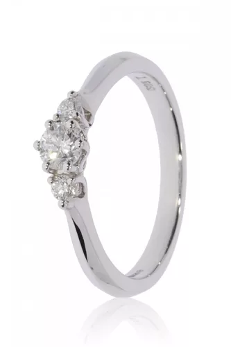 Fehér arany gyémánt köves gyűrű 86128
