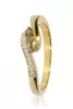 Sárga arany gyémánt köves gyűrű 86134