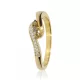 Sárga arany gyémánt köves gyűrű 86134