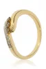 Sárga arany gyémánt köves gyűrű 86134