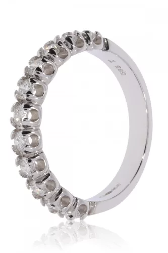 Fehér arany gyémánt köves gyűrű 86139