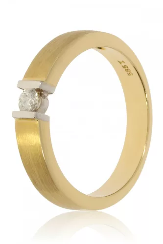 Sárga-Fehér arany gyémánt köves gyűrű 86149