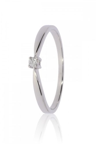 Fehér arany gyémánt köves gyűrű 86160
