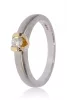 Fehér-Sárga arany gyémánt köves gyűrű 86161