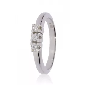 Fehér arany gyémánt köves gyűrű 86163