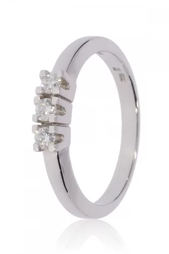 Fehér arany gyémánt köves gyűrű 86163