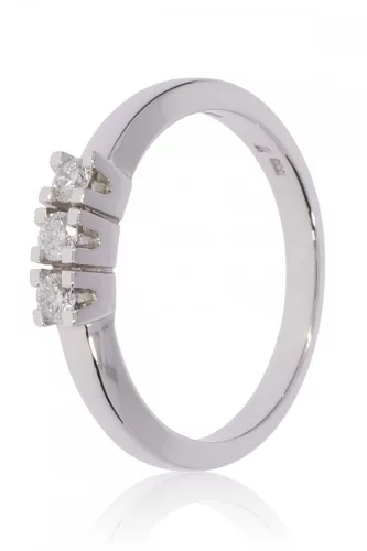 Fehér arany gyémánt köves gyűrű 86163