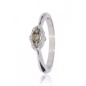 Fehér arany gyémánt köves gyűrű 86165