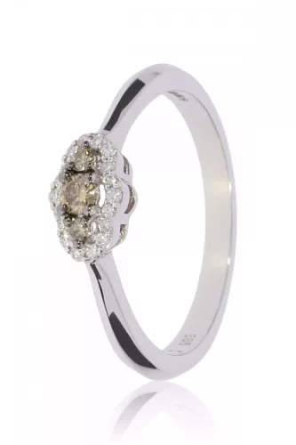 Fehér arany gyémánt köves gyűrű 86165
