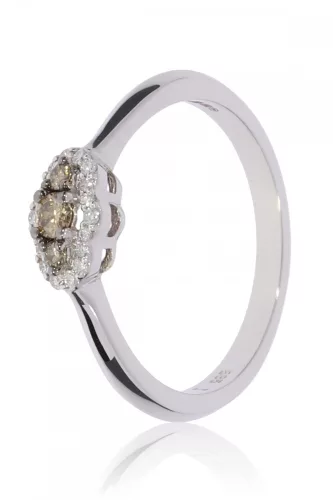 Fehér arany gyémánt köves gyűrű 86165