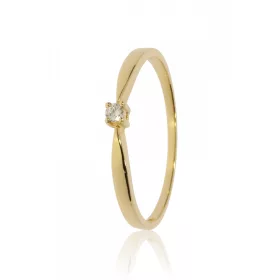 Sárga arany gyémánt köves gyűrű 86168