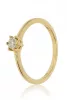 Sárga arany gyémánt köves gyűrű 86237